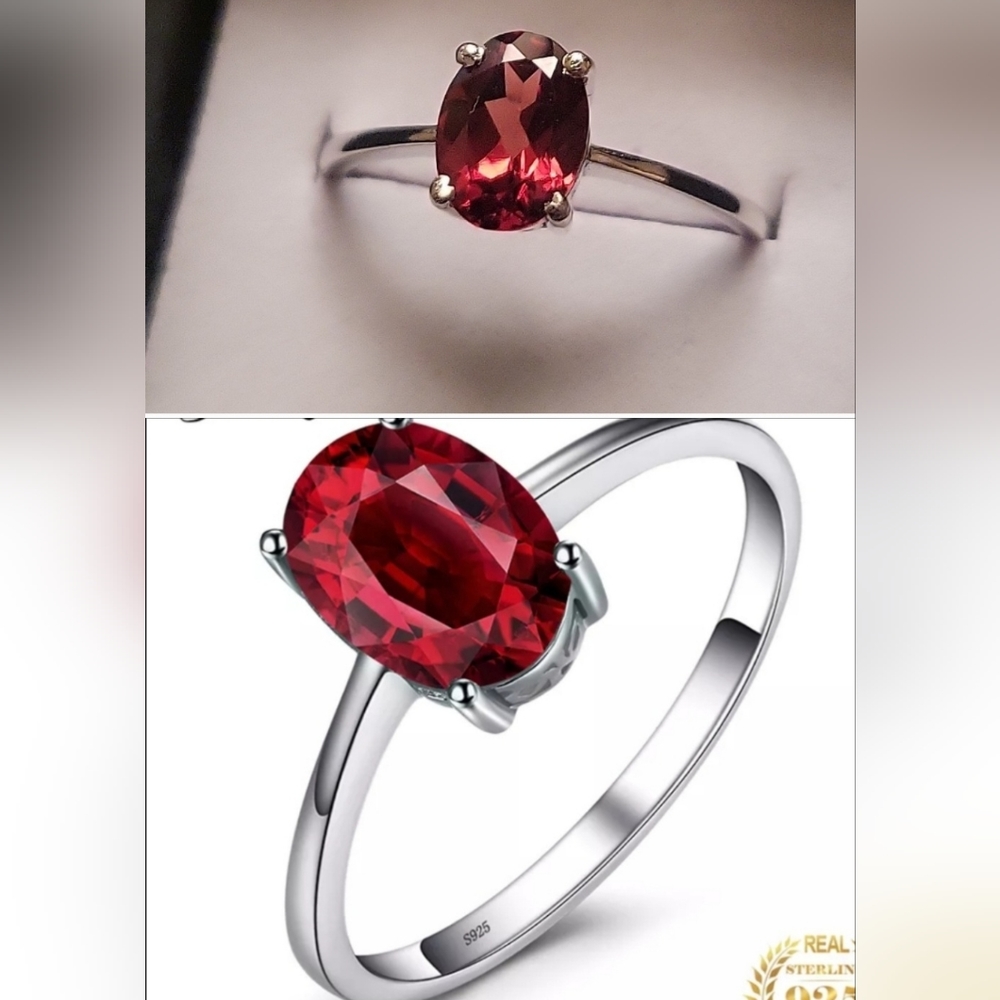 Clearance Ruby sterling silver 925.